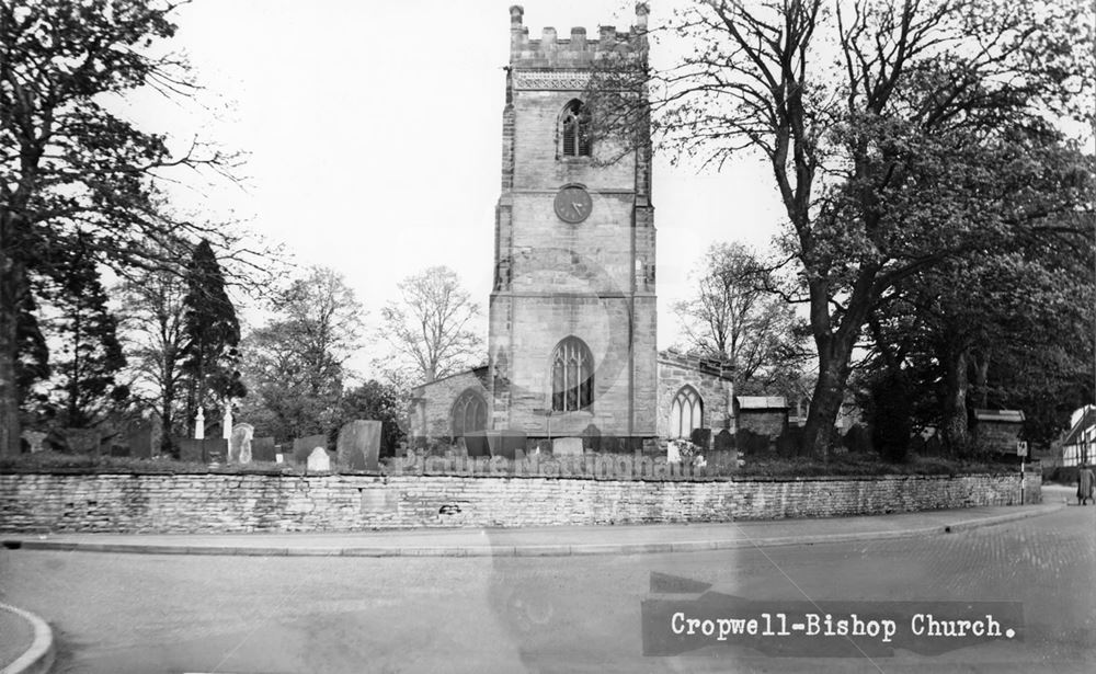 St. Giles's Church and Churchyard, off Fern Road, Cropwell Bishop, c 1960