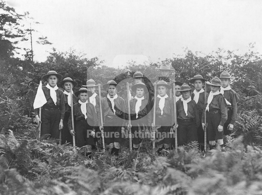 Clumber Scout Troop, Clumber Park, Clumber, c 1913