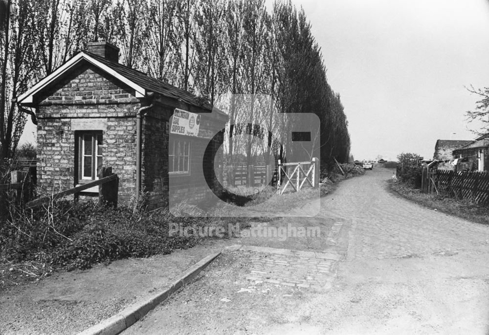 Railway Station and Entrance to Goods Yard and Ex-Weighbridge, Collingham, 1979