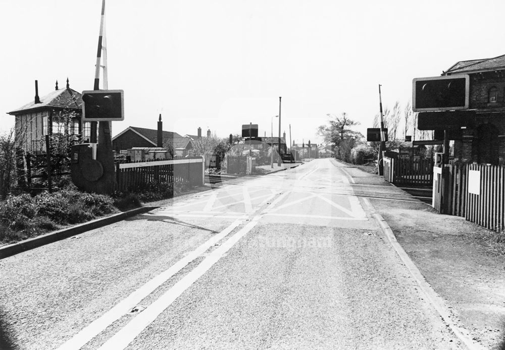 Railway Station and Level Crossing, Station Road, Collingham, 1979