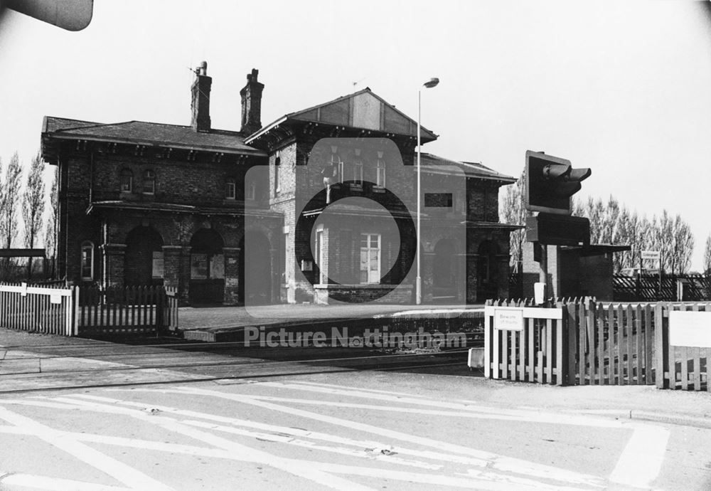 Railway Station and Level Crossing, Station Road, Collingham, 1979