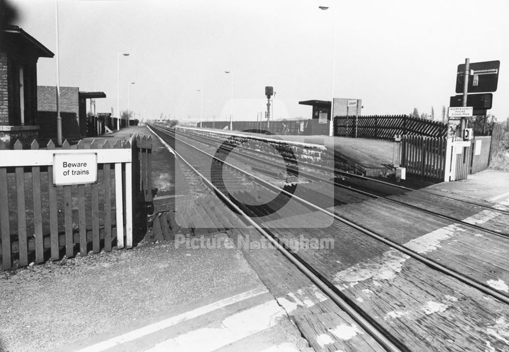 Railway Station and Level Crossing, Station Road, Collingham, 1979