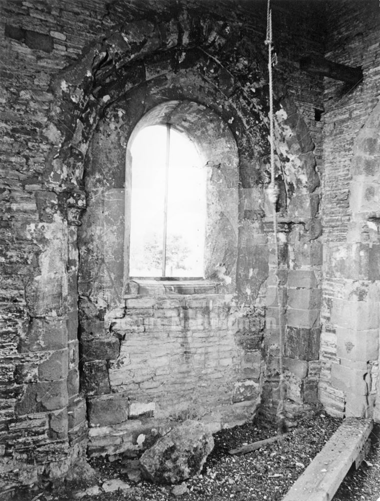 Foot of Tower, St Mary's Church, off New Road, Colston Bassett, 1979