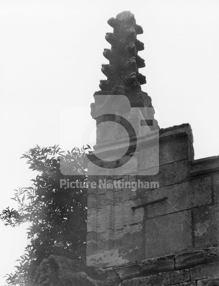 Pinnacle and Gargoyle on SE Corner, St Mary's Church, off New Road, Colston Bassett, 1979