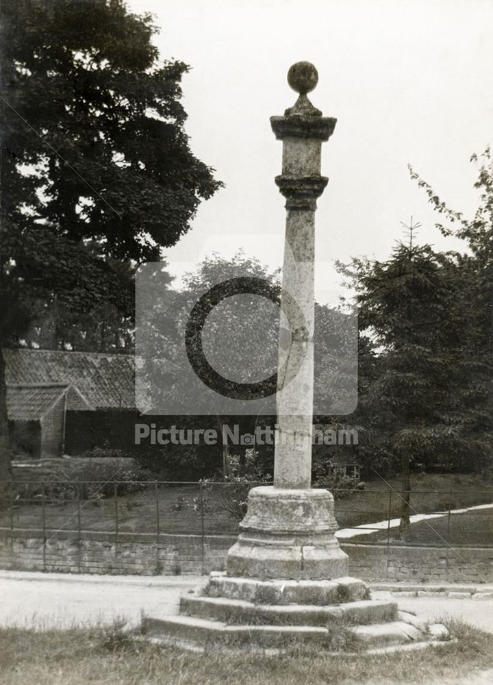 Market Cross, Church Gate, Colston Bassett, c 1930