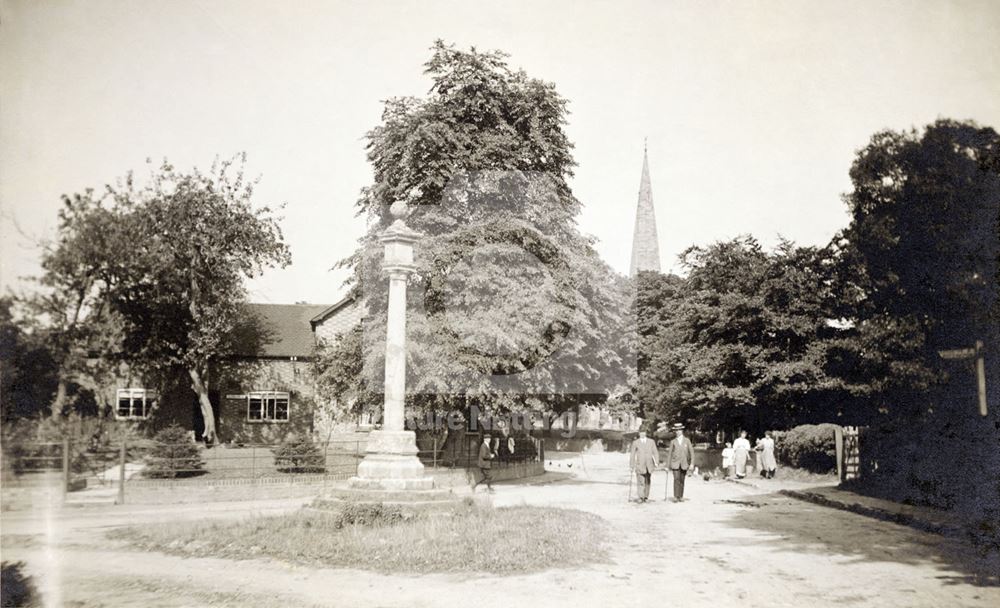 Market Cross, Church Gate, Colston Bassett, c 1920s