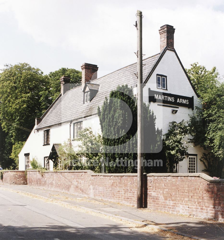 The Martin Arms Inn, School Lane, Colston Bassett, 1996