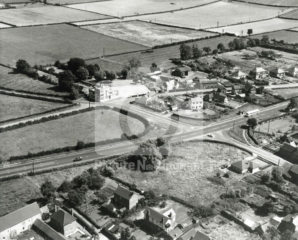 Aerial View Looking South, Costock, c 1960s