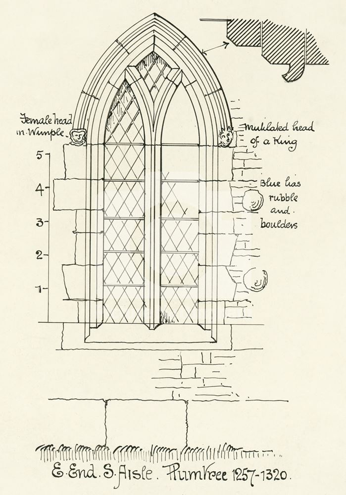 Window in East End South Aisle, Church of St. Mary the Virgin, Church Hill, Plumtree, c 1916