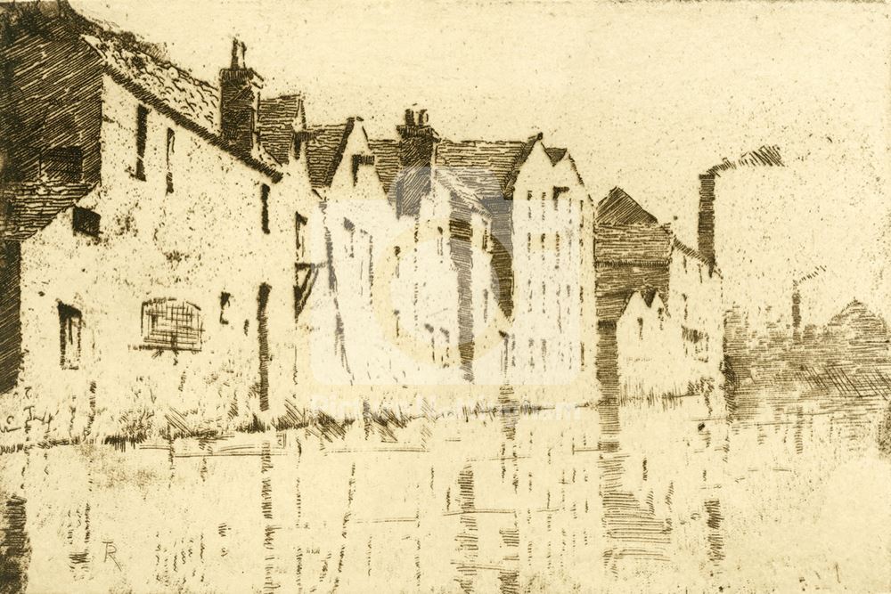 River Leen Wharves, Nottingham c 1890