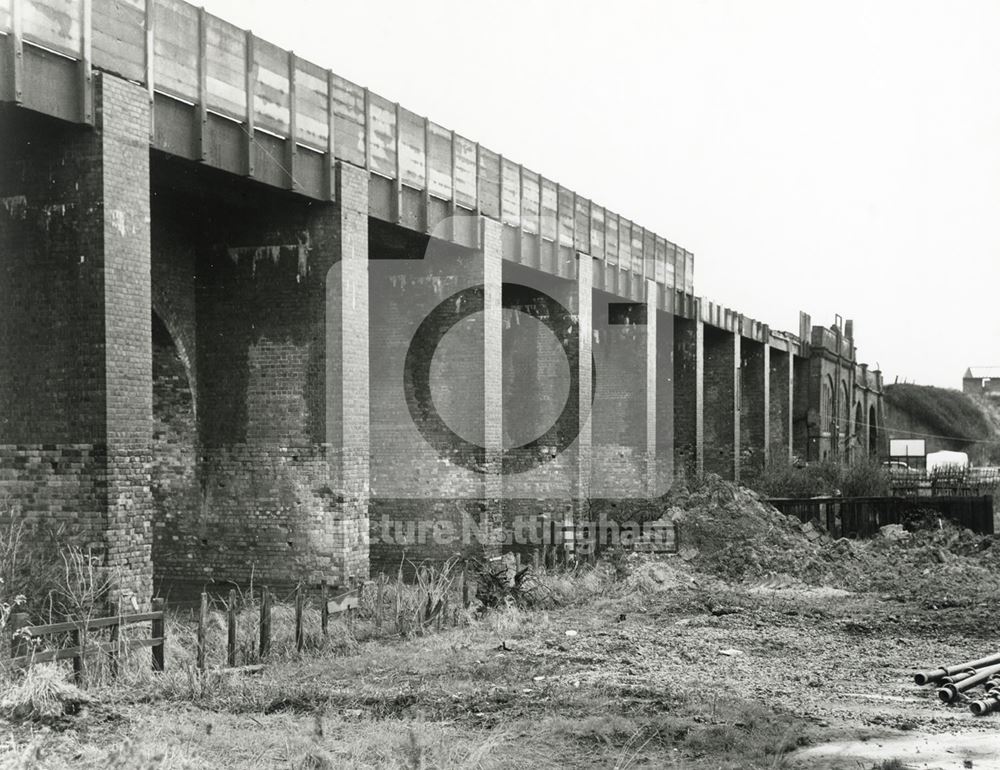 Former Great Northern Railway Bridge, Jacksdale, 1972