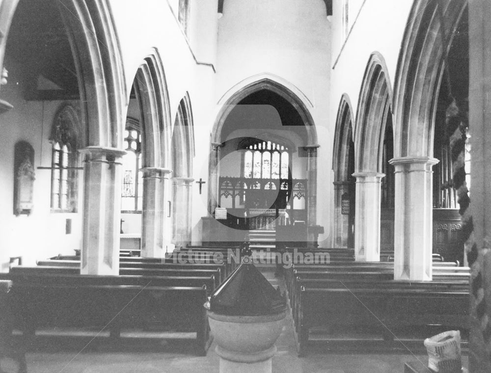 Interior of St. Wilfred's Church, Kelham Hall, Kelham, 1979