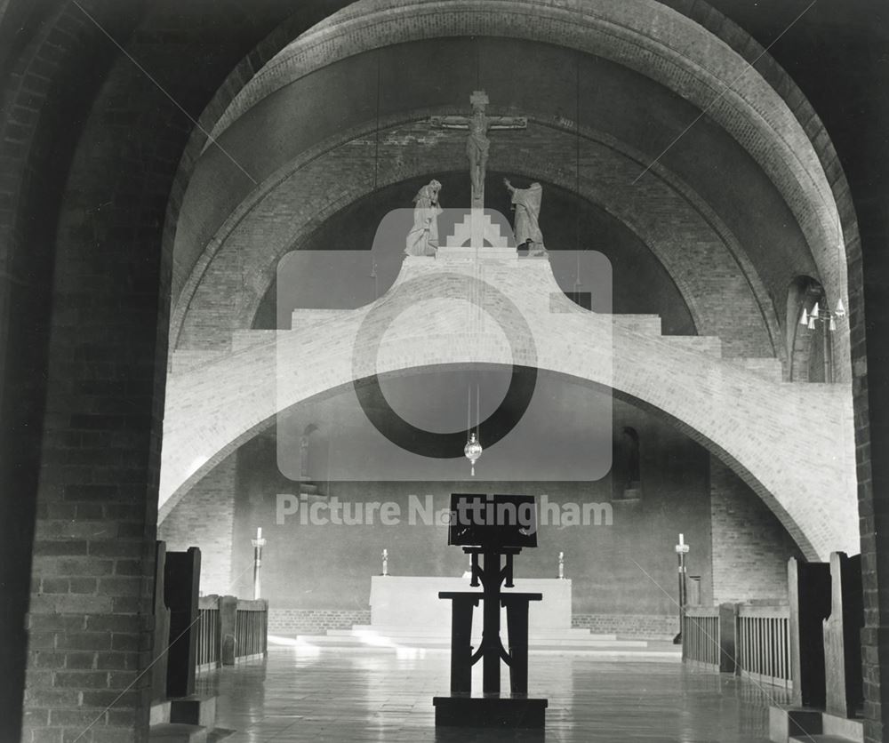 Interior of Domed Chapel at Kelham Hall, Kelham, 1973