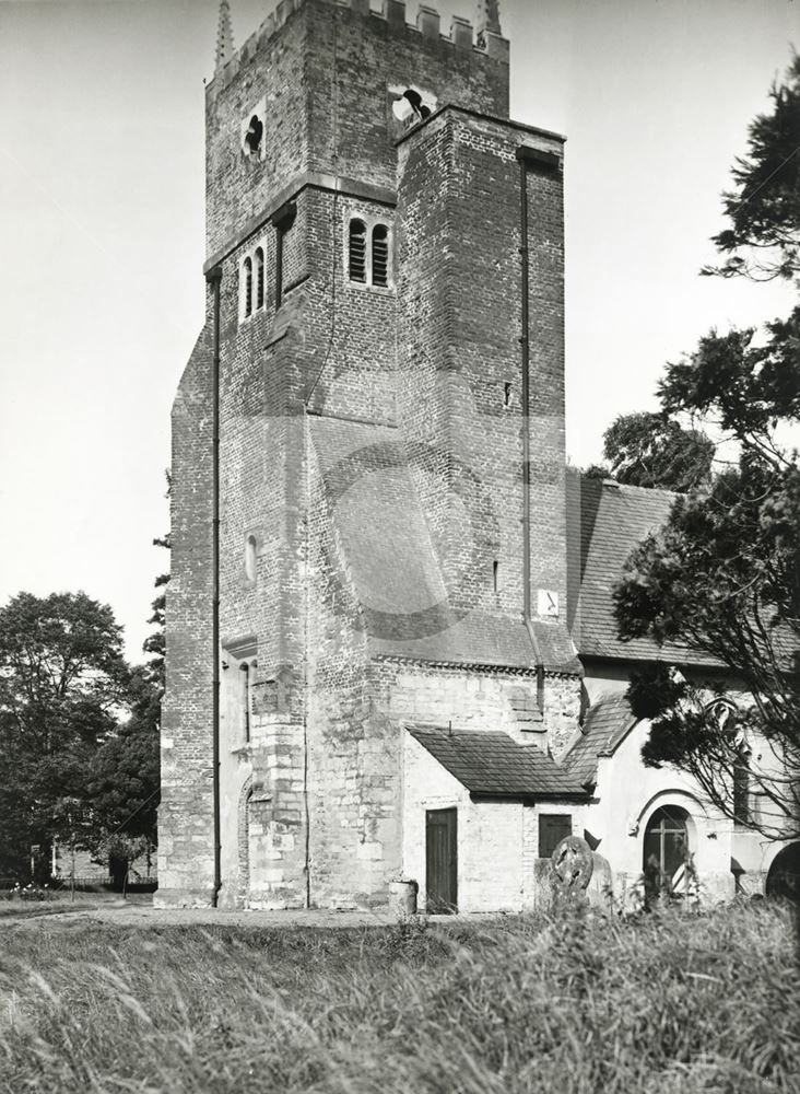 St Swithin's Church, Kirklington, c 1949