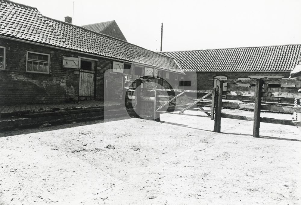 Stackyard and Stables, Hills Farm, Kneeton, 1978