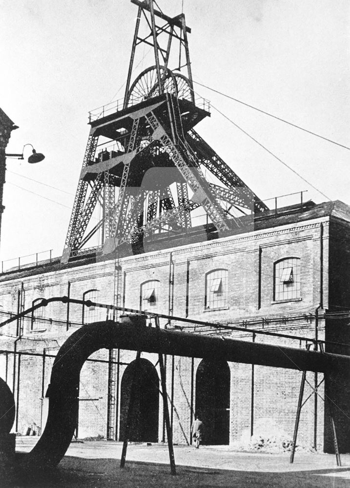 Colliery Headstocks, Clipstone, c 1920 ?