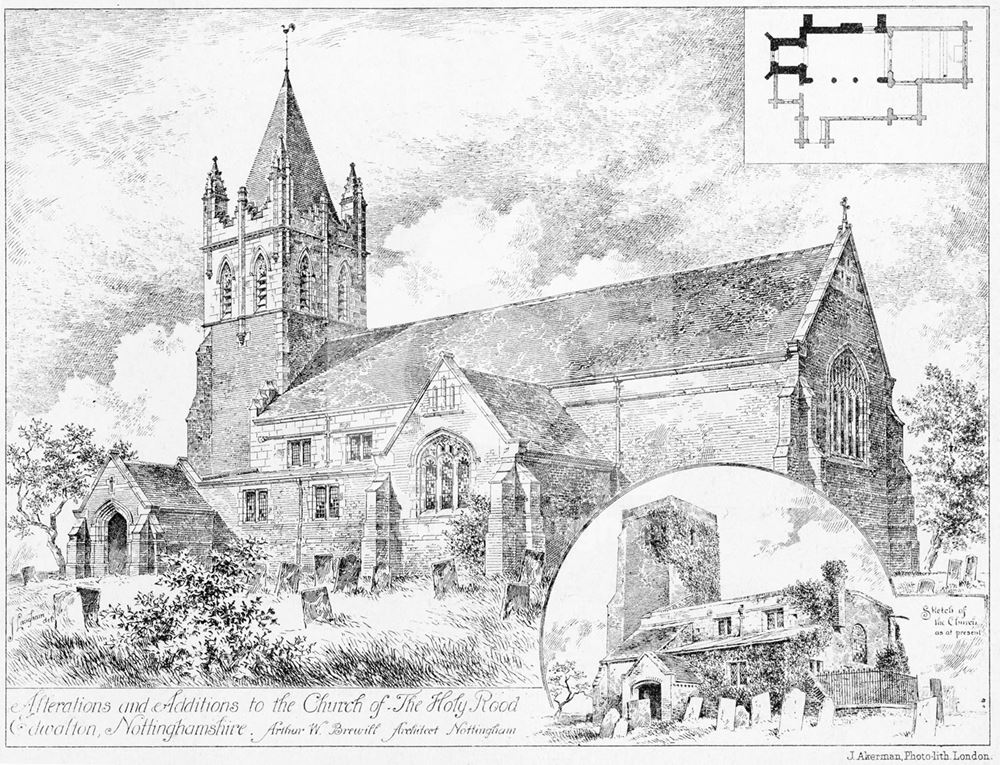 Holy Rood Church, Edwalton, c 1890