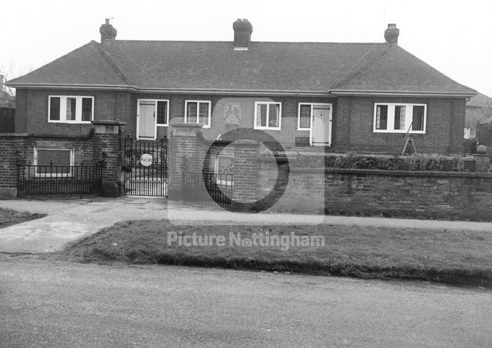 Hind Almshouses, Village Street, Edwalton, 1975