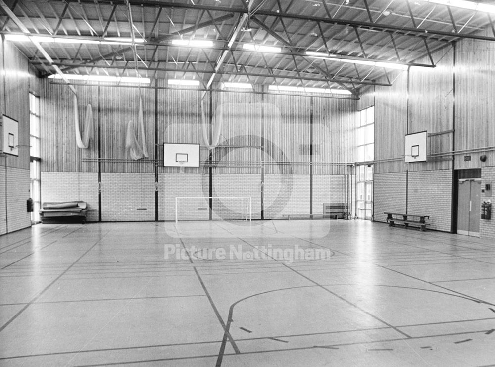 Sports Hall, Harry Carlton Comprehensive School, Lantern Lane, East Leake, c 1968