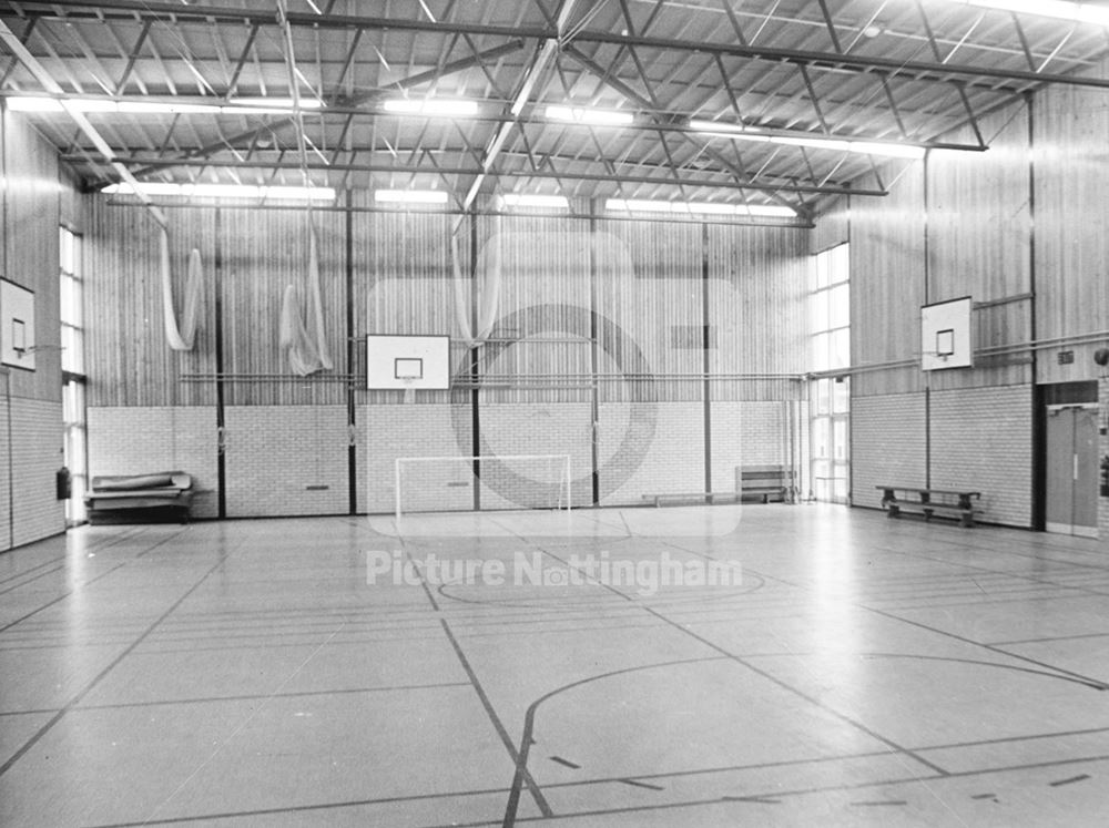 Sports Hall, Harry Carlton Comprehensive School, Lantern Lane, East Leake, c 1968