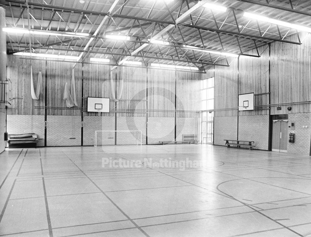 Sports Hall, Harry Carlton Comprehensive School, Lantern Lane, East Leake, c 1968