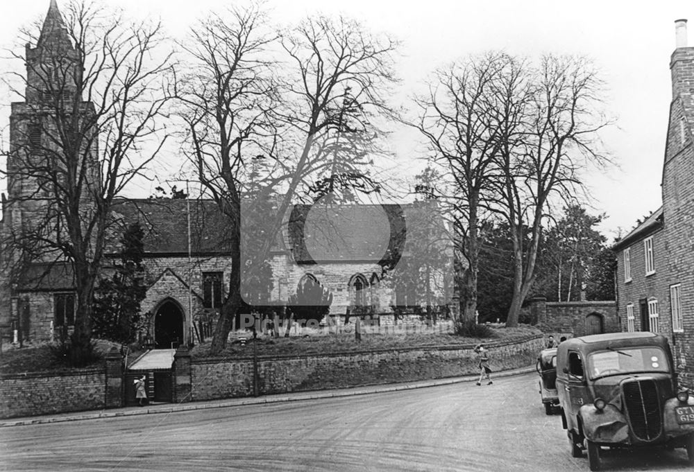 St Mary Magdalene Church, Nottingham Road, Keyworth, c 1945