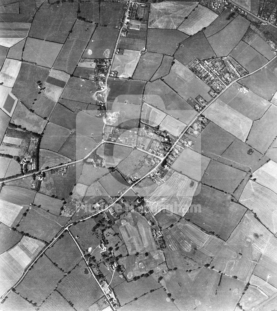 Aerial View of Keyworth, 1945