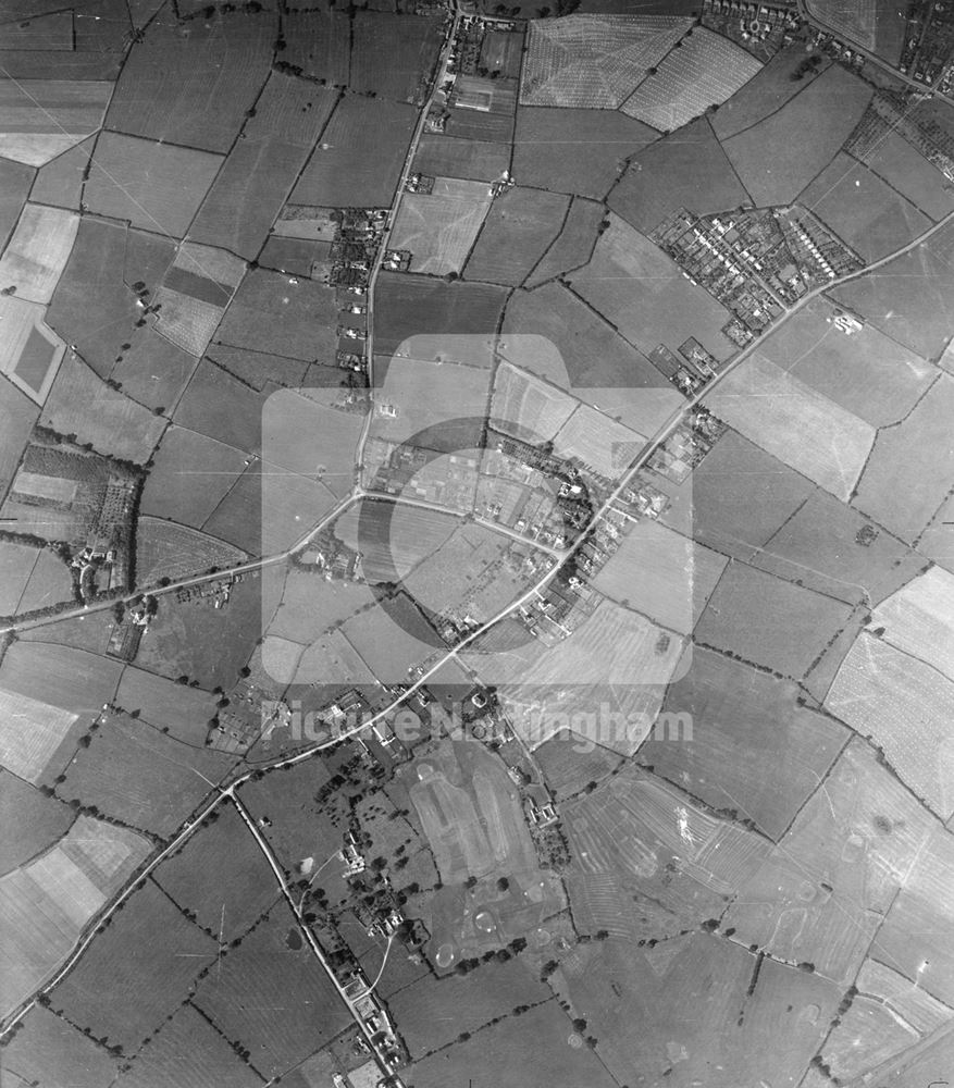 Aerial View of Keyworth, 1945