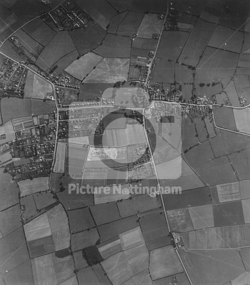 Aerial View of Keyworth, 1945