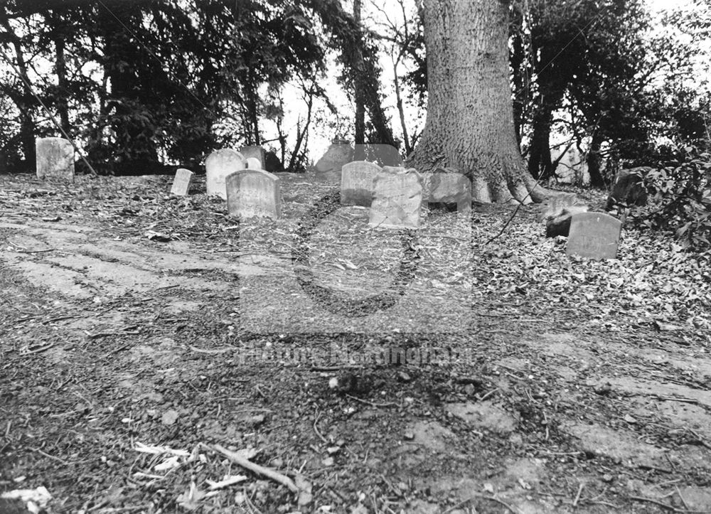 Dog Cemetery, Kingston Hall, Kingston on Soar, 1978