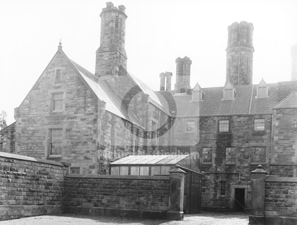 Courtyard, Kingston Hall, Kingston on Soar, 1978