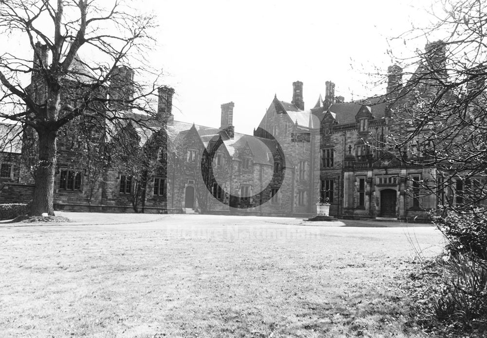 Forecourt, Kingston Hall, Kingston on Soar, 1978