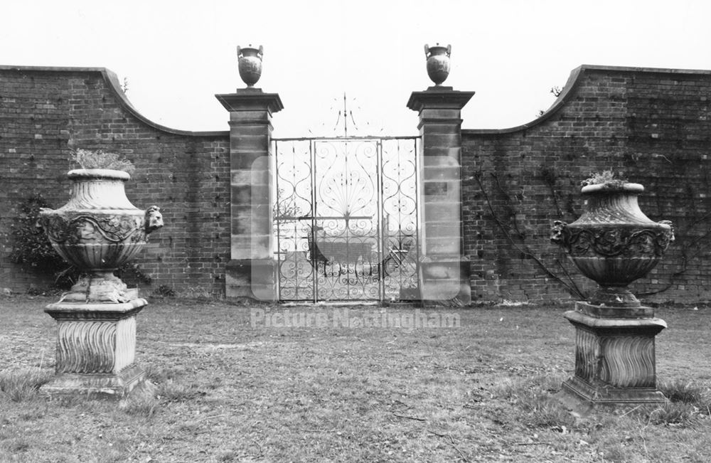 Entrance to Vegetable Garden, Kingston Hall, Kingston on Soar, 1978