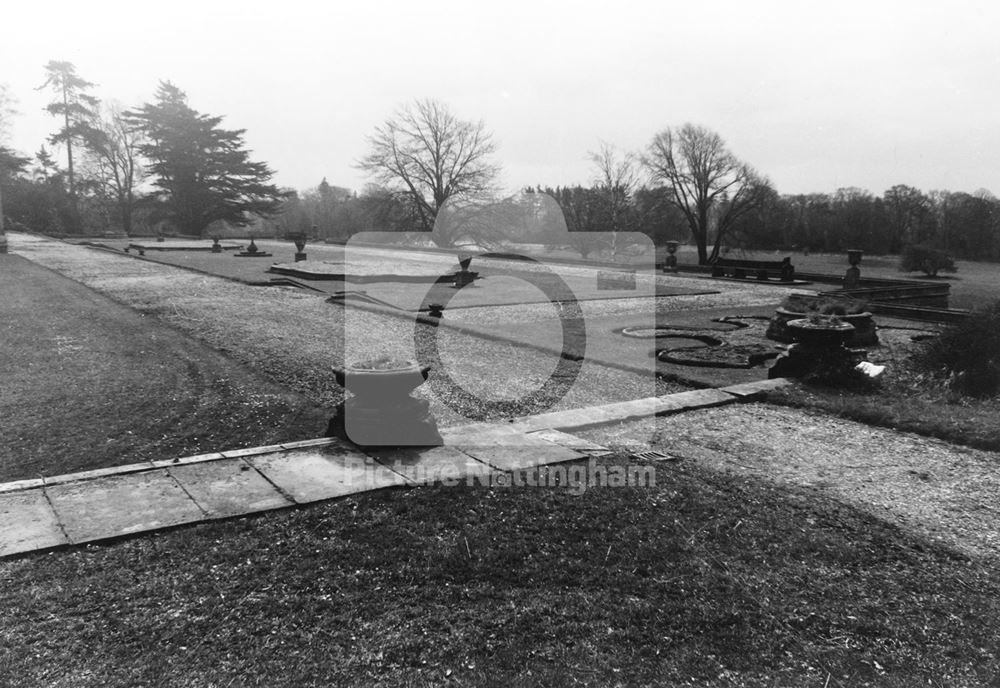 Raised Garden, Kingston Hall, Kingston on Soar, 1978