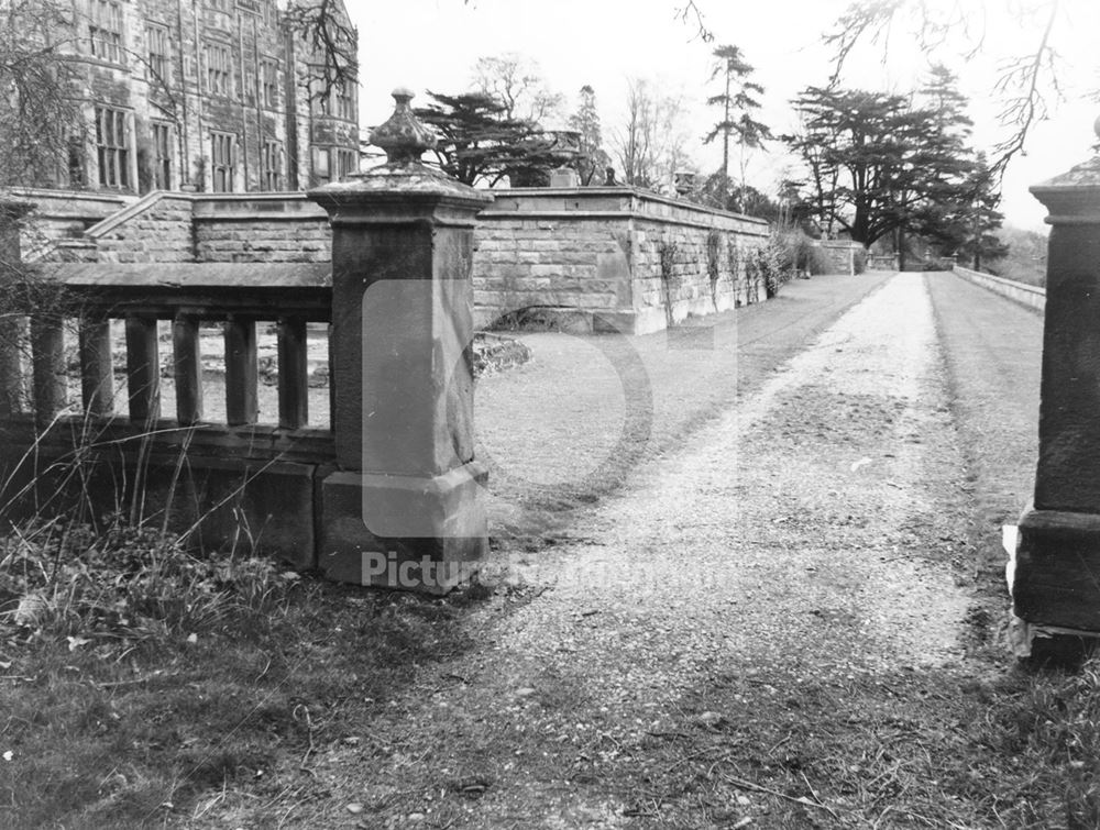 Promenade on South Side of Garden, Kingston Hall, Kingston on Soar, 1978