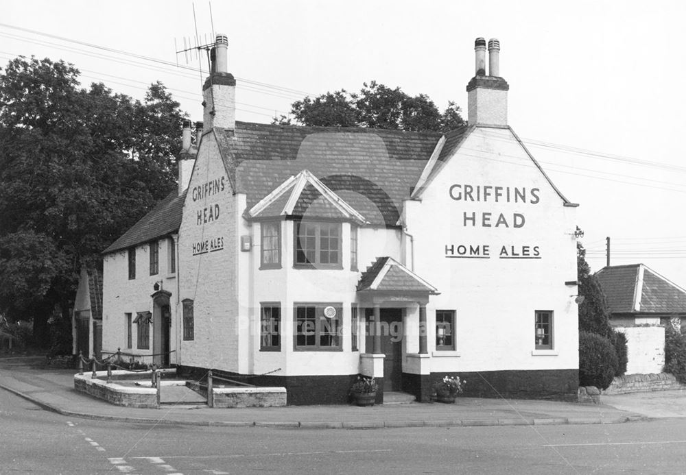 Griffin's Head Public House, Main Street, Papplewick, c 1980