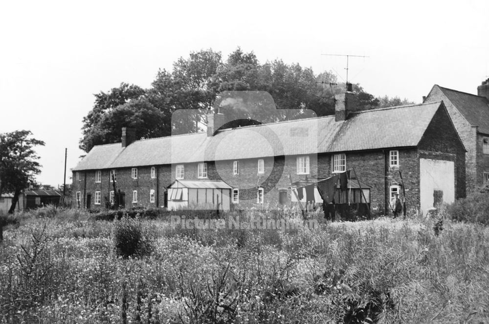 Rear View of Cottages, Papplewick, c 1975