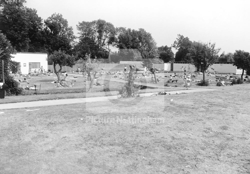 Papplewick Lido, Moor Road, Papplewick, 1975