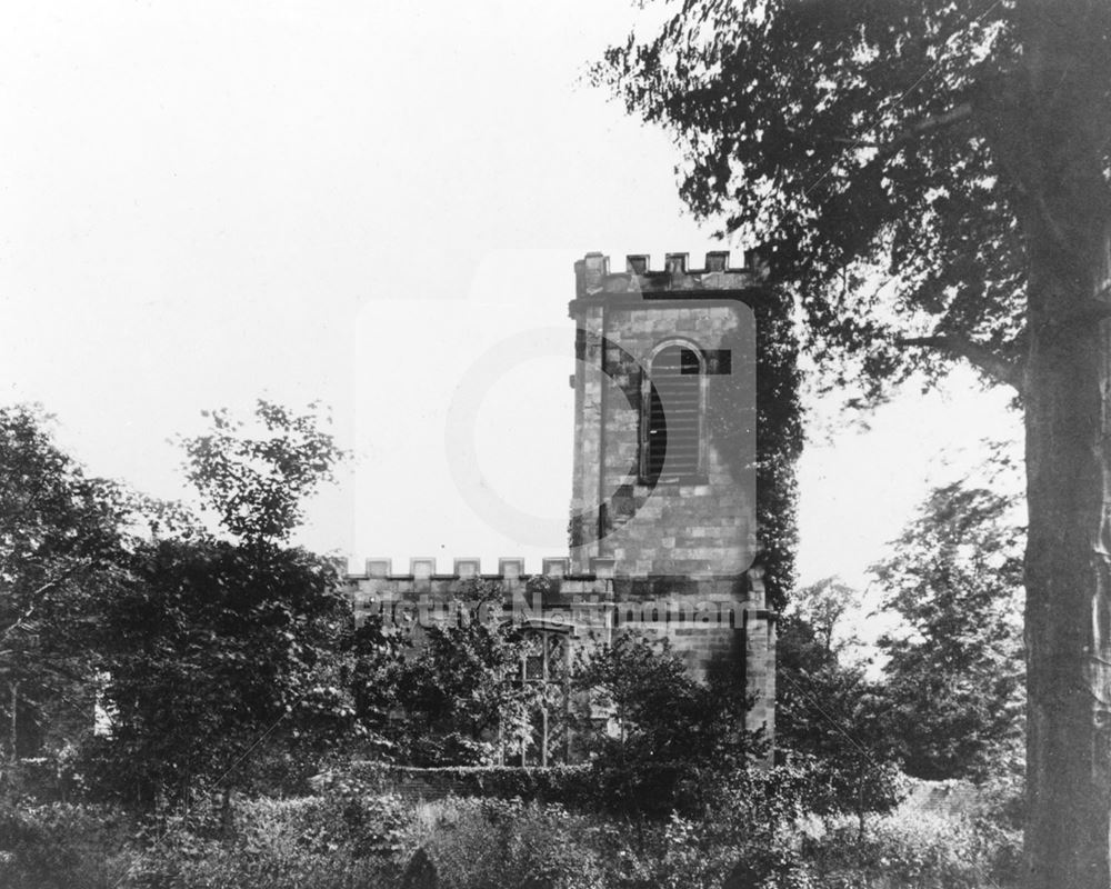 Derelict Church, Vale Road, Colwick, c 1950 ?