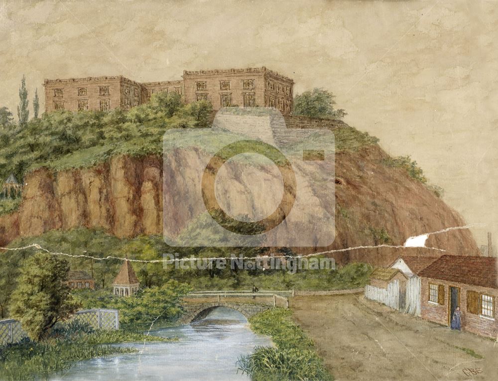 Nottingham Castle, c 1840 ?