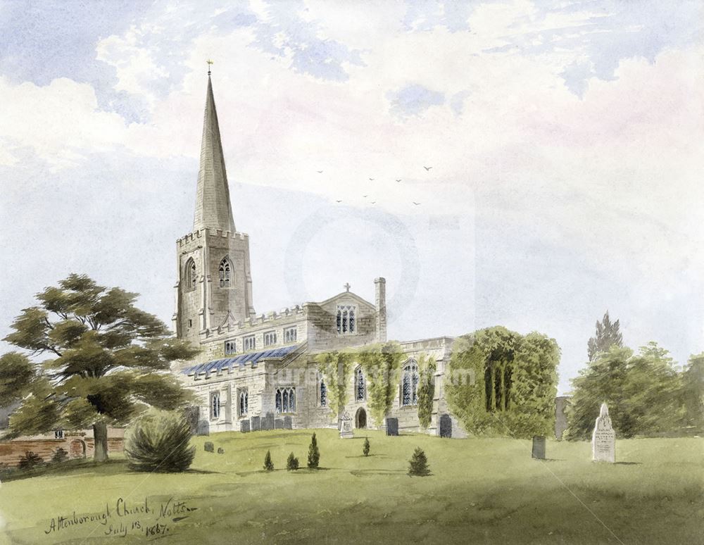 St Mary's Church, Church Lane, Attenborough, 1867