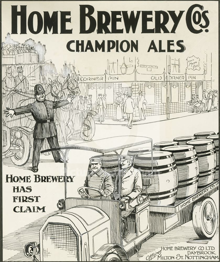 Champion Ales Poster, Home Brewery Co. Ltd, c 1912