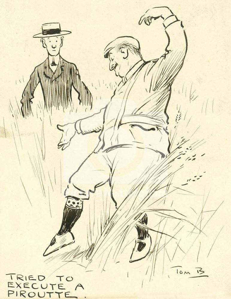 'Tried to Execute a Pirouette', c 1908