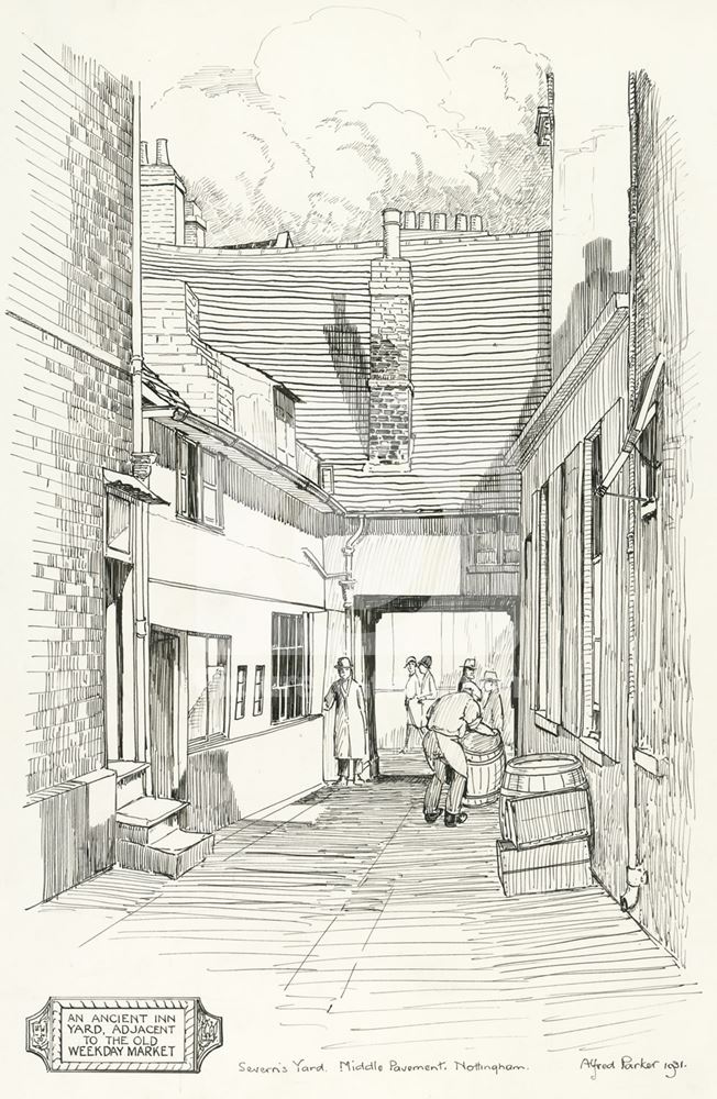 Severn's Yard, Middle Pavement, 1931