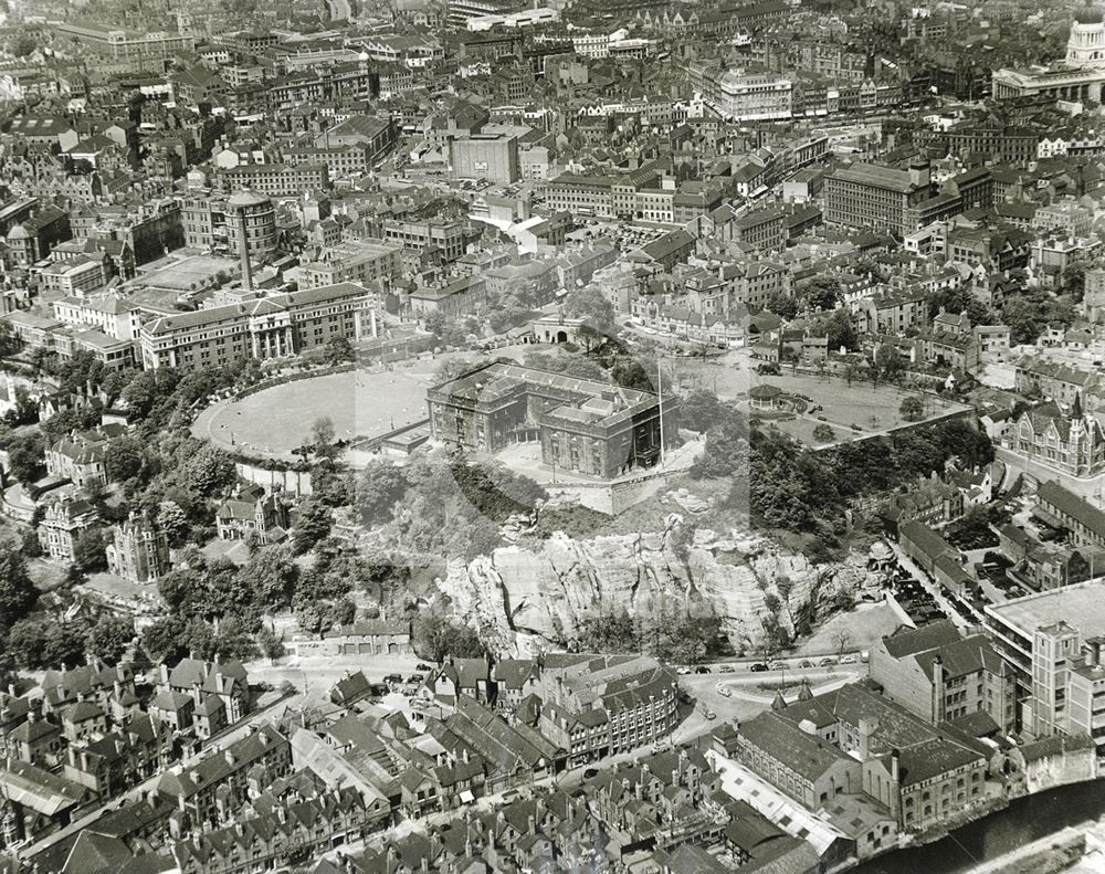 Central Nottingham from the Air, c 1953