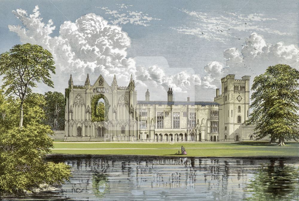 Newstead Abbey, Newstead, c 1868