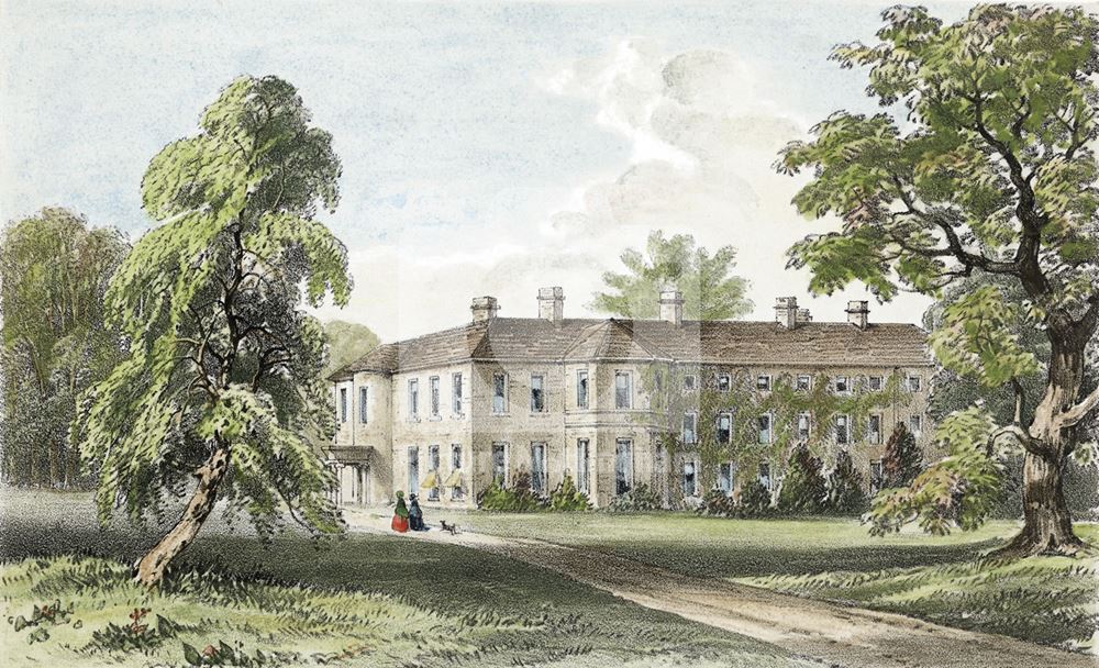 Berry Hill Hall, Berry Hill Lane, Mansfield, c 1860