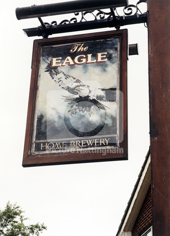 The Eagle Public House Sign, Howbeck Road, Arnold, 1998