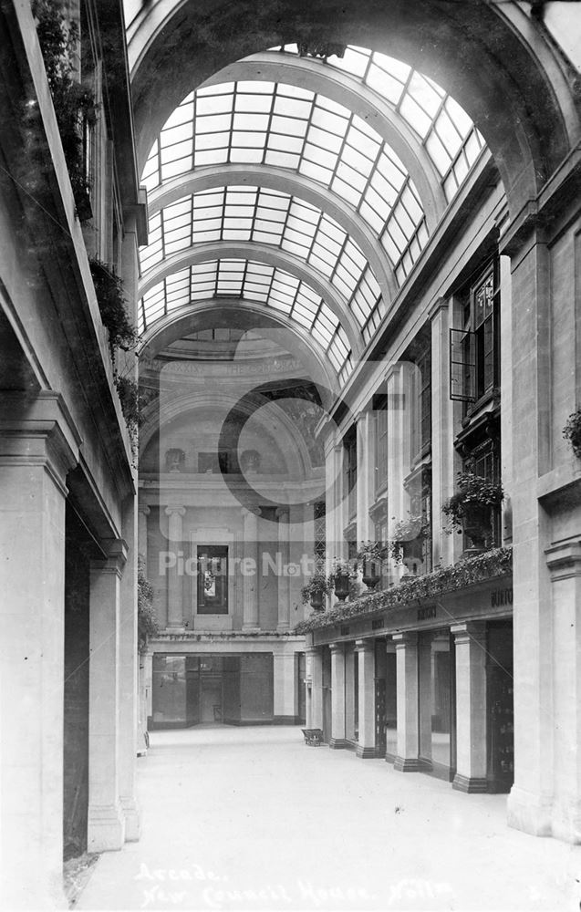 Council House Arcade, Old Market Square, Nottingham, c 1930