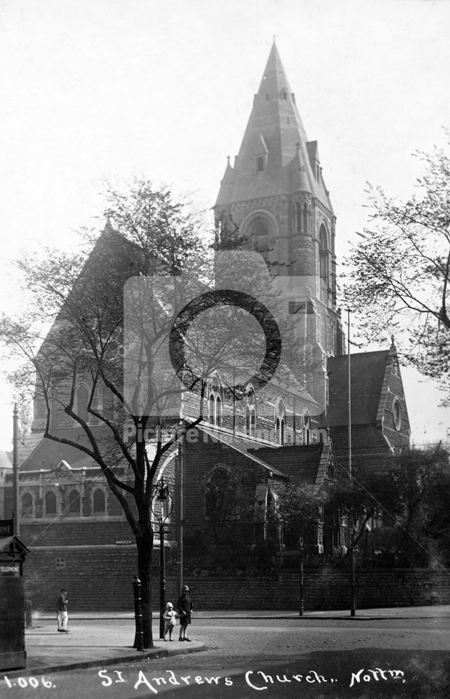 St Andrew's Church, Mansfield Road, c 1925